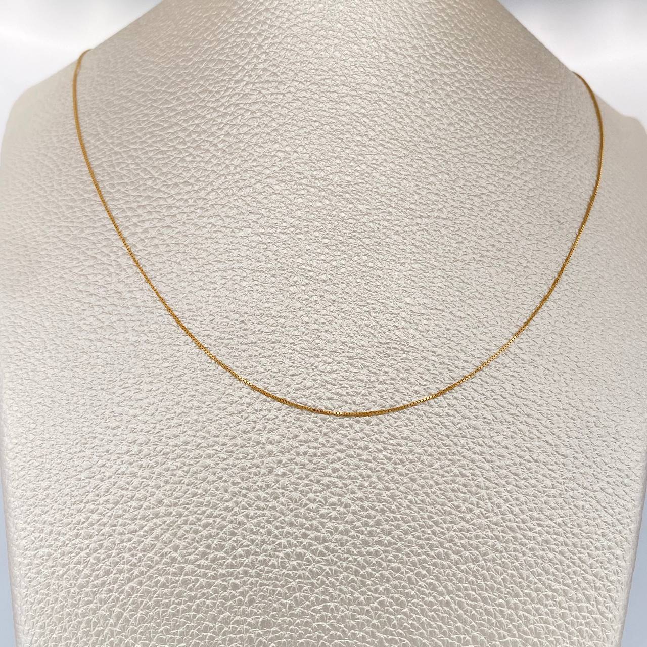 Cadena Veneciana 1.2gr / 17 3/4 in / 0.55mm Oro Amarillo +3 18K %