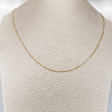 Cadena Veneciana 1.2gr / 17 3/4 in / 0.55mm Oro Amarillo +3 18K %