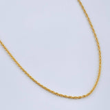 Cadena Lazo 1.05gr / 23 1/2 in / 1.2mm Oro Amarillo +3 18K %