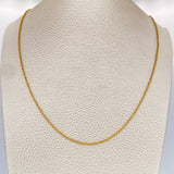 Cadena Lazo 1.15gr / 23 1/2 in / 1.2mm Oro Amarillo +3 18K %