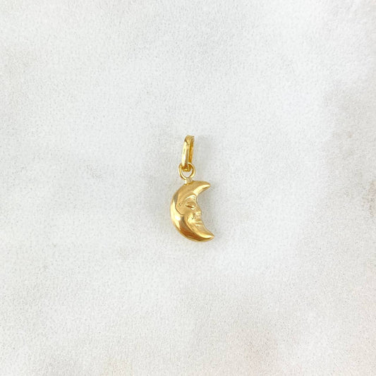 Pendant Moon 0.35gr / 1.7cm / Stamped Yellow Gold ©