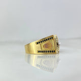 Horse Crown Ring 15.9gr / Size 11 / Yellow Gold Nac.Esp. ©