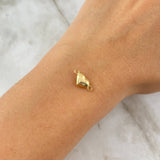 Charm Heart 0.3gr / 1.4cm / 18K Yellow Gold Stamped