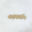 Charm Mom 2.05gr / 3.3cm / White Zircons Yellow Gold