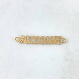 Charm Family 1.3gr / 3.5cm / White Zircons Two-tone Yellow White Gold