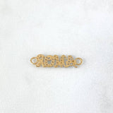 Charm Love 0.9gr / 2.3cm / White Zircons Two Yellow White Golds