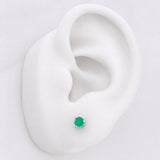 Topos Circulo Esmeraldas 50pts 0.7g / in / 4.2mm Plata 925