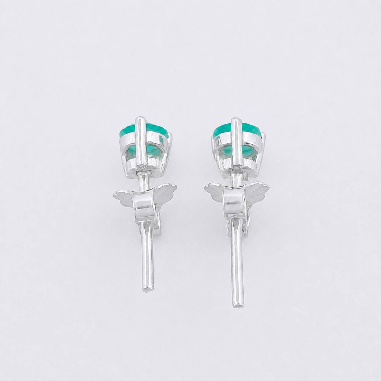 Topos Tres Garras Esmeralda 30pts 0.7g / in / 3.9mm Plata 925