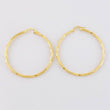 Hoop Earrings Spiral 3.15g / 2 in 18K Yellow Gold