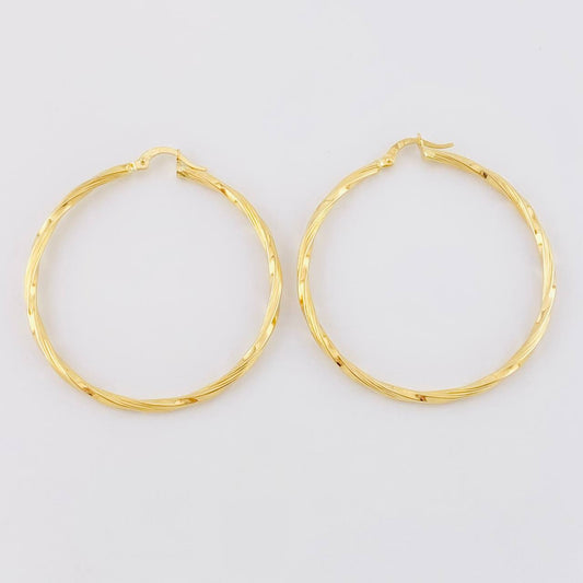 Candongas Espiral 3.15g / 2 in Oro Amarillo 18K