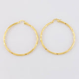 Hoop Earrings Spiral 3.15g / 2 in 18K Yellow Gold
