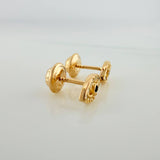 Mystic Eye Stud Earrings 1gr / 6.7mm Yellow Gold 18K &
