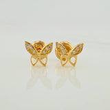 Topos Mariposa 0.75gr / 6.3mm Oro Amarillo 18K &