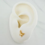 Topos Mariposa 0.75gr / 6.3mm Oro Amarillo 18K &