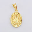 Pendant Miraculous Virgin 1.55gr / 1 in / Yellow Gold 18K *