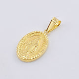 Pendant Miraculous Virgin 1.55gr / 1 in / Yellow Gold 18K *