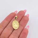 Pendant Miraculous Virgin 1.55gr / 1 in / Yellow Gold 18K *