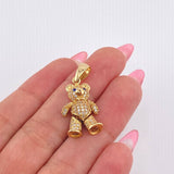 Pendant Articulated Bear 4.5gr / 1 1/4 in / Yellow Gold 18K *