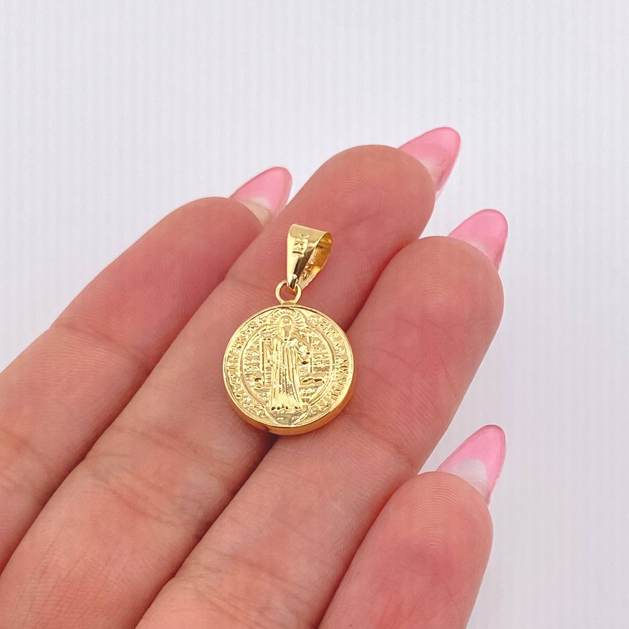 Pendant Saint Benedict 1gr / 1 in / Yellow Gold 18K *