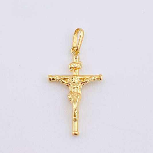 Dije Cruz Cristo 1.05gr / 1 1/4 in / Oro Amarillo 18K *