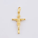 Dije Cruz Cristo 1.05gr / 1 1/4 in / Oro Amarillo 18K *