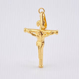 Dije Cruz Cristo 1.05gr / 1 1/4 in / Oro Amarillo 18K *