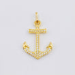 Pendant Anchor 1.05gr / 1 in / Yellow Gold 18K *