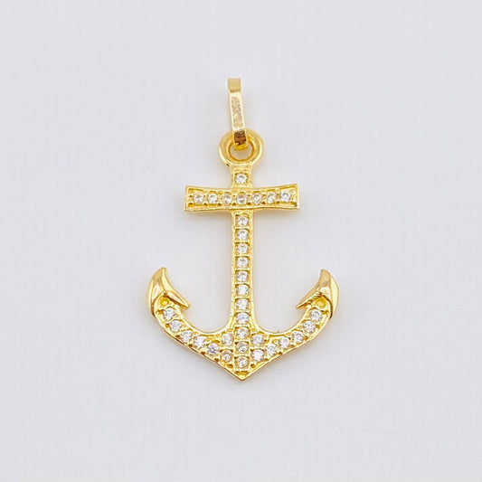 Dije Ancla 1.05gr / 1 in / Oro Amarillo 18K *