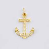 Pendant Anchor 1.05gr / 1 in / Yellow Gold 18K *