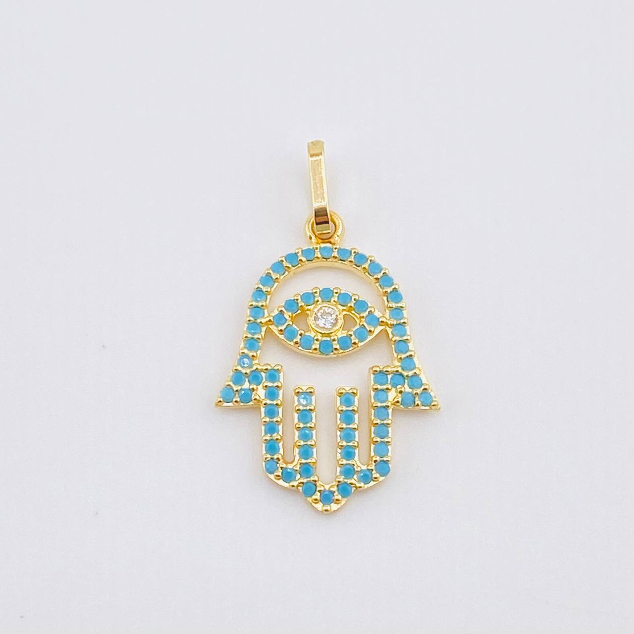 Pendant Hamsa Hand 1.2gr / 1 in / Yellow Gold 18K *