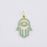Pendant Hamsa Hand 1.2gr / 1 in / Yellow Gold 18K *