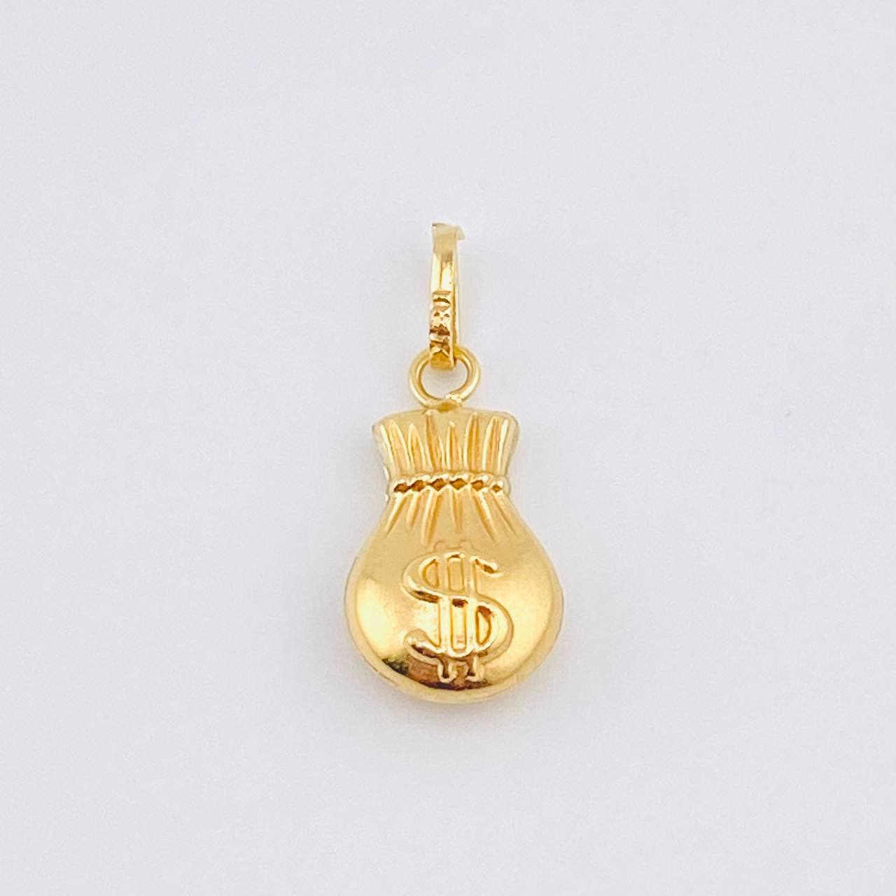 Pendant Money Bag 0.55gr / 3/4 in / Yellow Gold 18K *