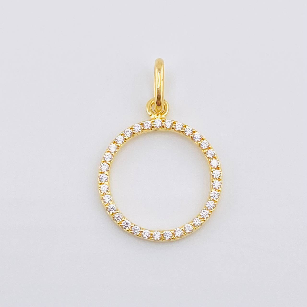Pendant Hoop 0.9gr / 3/4 in / Yellow Gold 18K *