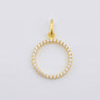 Pendant Hoop 0.9gr / 3/4 in / Yellow Gold 18K *