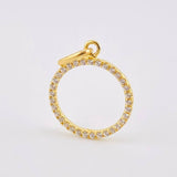 Pendant Hoop 0.9gr / 3/4 in / Yellow Gold 18K *