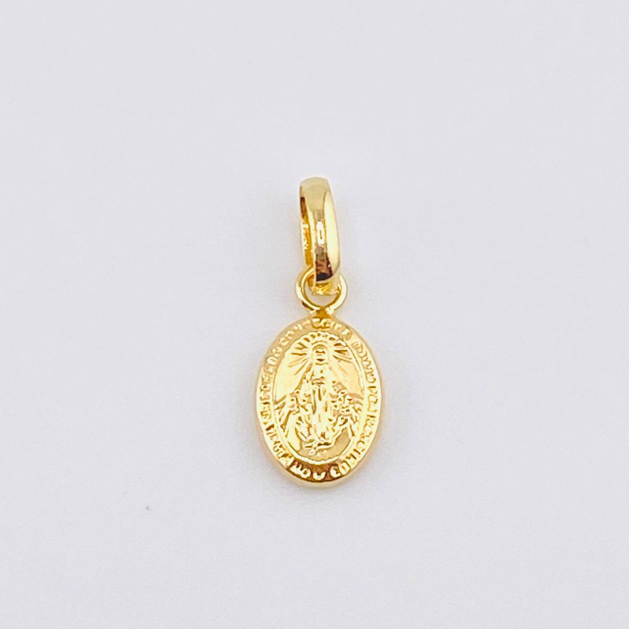 Pendant Miraculous Virgin 0.3gr / 1/2 in / Yellow Gold 18K *