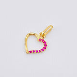 Pendant Heart Silhouette 0.35gr / 1/2 in / Yellow Gold 18K *