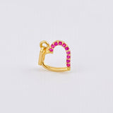 Pendant Heart Silhouette 0.35gr / 1/2 in / Yellow Gold 18K *