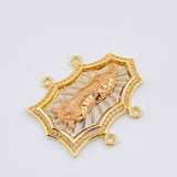 Herraje Virgen Guadalupe Silueta 6.85gr / 1 1/4 in / Tres Oros 18K *