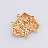 Herraje San Miguel Arcangel 10.3gr / 1 1/4 in / Dos Oros Blanco Rosa 18K *