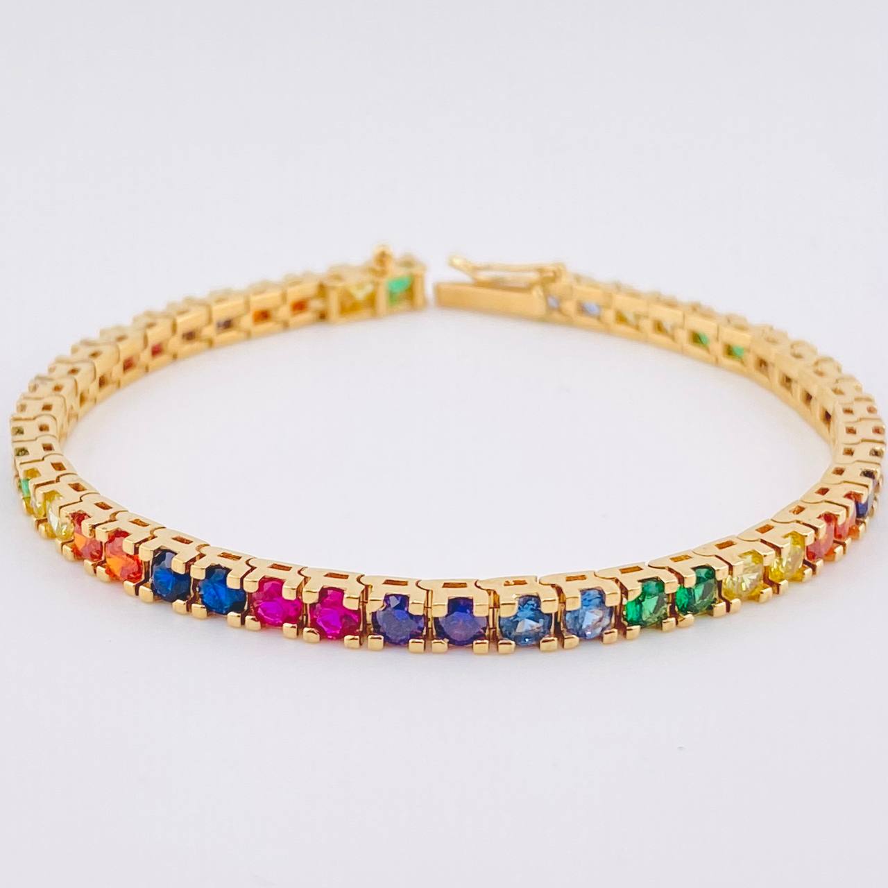 Pulso Tenis 13.75gr / 7 in / 3.5mm Oro Amarillo 18K *