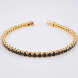 Pulso Tenis 12.65gr / 7 1/4 in / 3.4mm Oro Amarillo 18K *