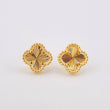 Topos Trebol Diamantado 2.6gr / 8.7mm Oro Amarillo 18K