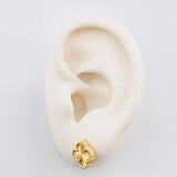 Topos Trebol Diamantado 2.6gr / 8.7mm Oro Amarillo 18K
