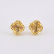 Topos Trebol Diamantados 2gr / 7.3mm Oro Amarillo Nac.Esp. 18K