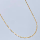 Cadena Escalera Plana 1.3gr / 17 3/4 in / 1mm Tres Oros +3 18K $