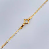 Cadena Escalera Plana 1.3gr / 17 3/4 in / 1mm Tres Oros +3 18K $