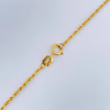 Cadena Lazo 1.05gr / 15 3/4 in / 2mm Oro Amarillo +3 18K $