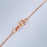 Cadena Veneciana 1.15gr / 17 3/4 in / 1mm Oro Rosa +3 18K $
