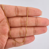 Venetian Chain 2.75gr / 17 3/4 in / 2mm Yellow Gold +3 18K $